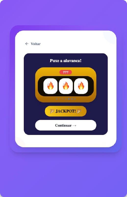 Slot Machine — Caça-níquel gamificado