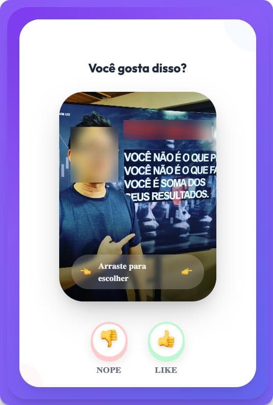Quiz Swipe estilo Tinder